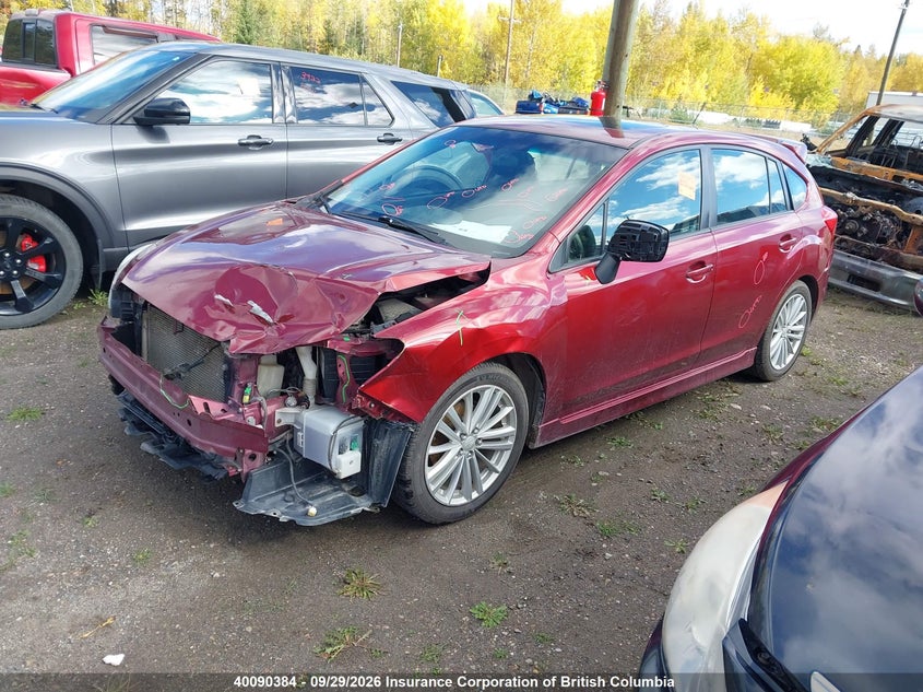 Vin: jf1gpad68cg222172, lot: 30109778, subaru impreza 2.0i touring package 20122