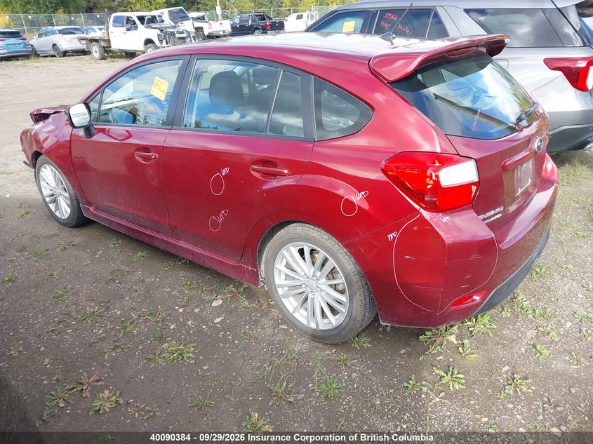 Vin: jf1gpad68cg222172, lot: 30109778, subaru impreza 2.0i touring package 20123
