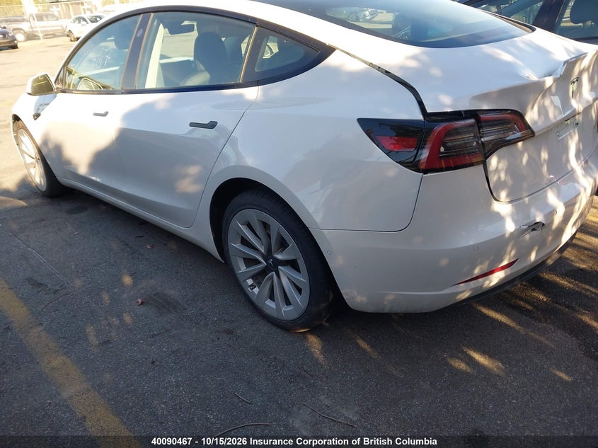 Vin: 5yj3e1eb6nf158267, lot: 30109889, tesla model 3 long range 20223