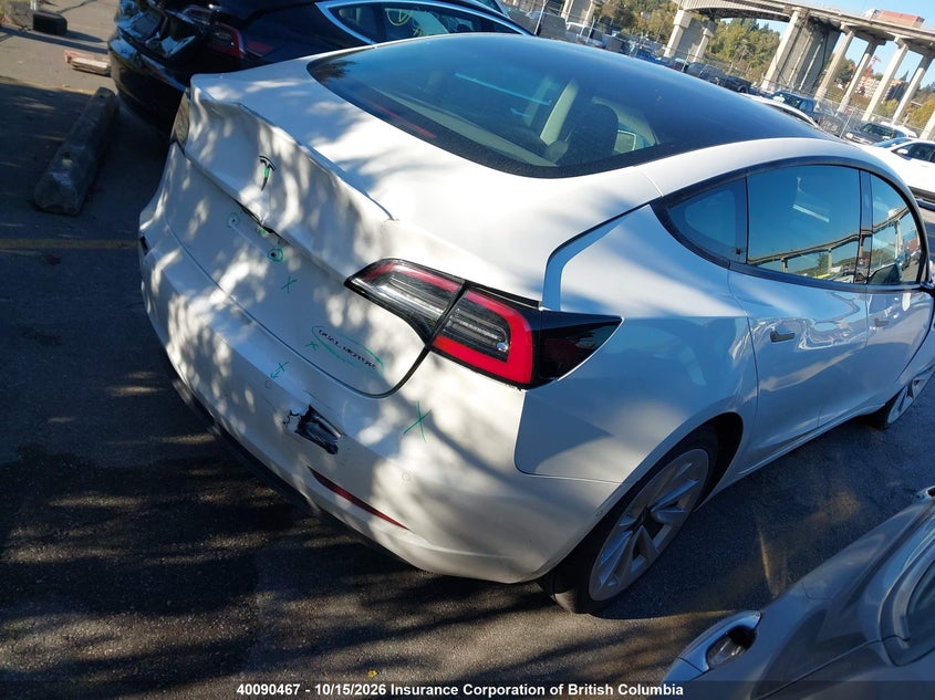 Vin: 5yj3e1eb6nf158267, lot: 30109889, tesla model 3 long range 20224