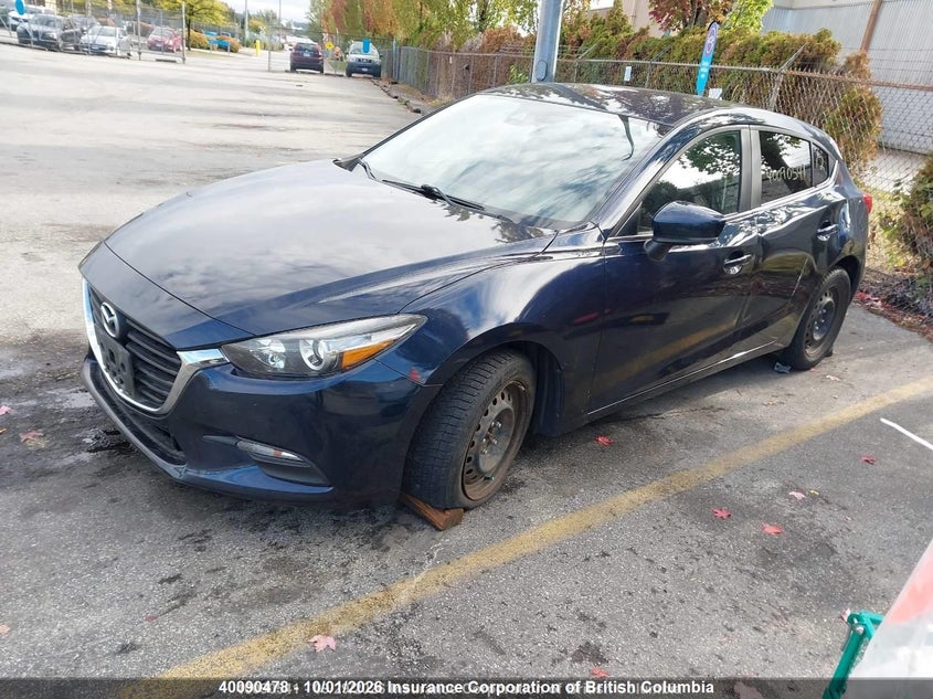 Vin: jm1bn1l79j1166327, lot: 30109901, mazda 3 touring 20182