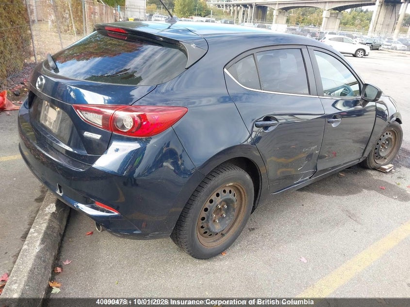 Vin: jm1bn1l79j1166327, lot: 30109901, mazda 3 touring 20184