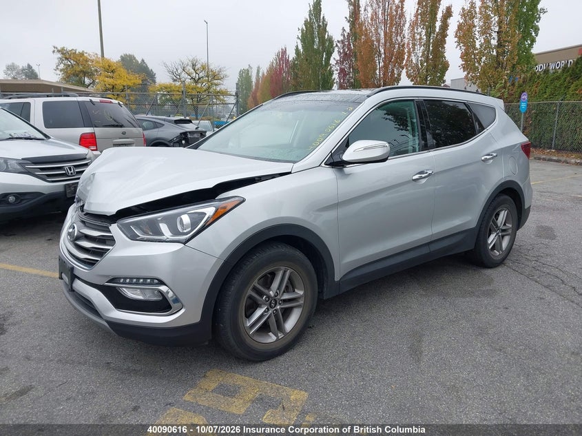 2018 Hyundai Santa Fe Sport, Front, IAAI, VIN 5XYZUDLB7JG558374 — photo 2
