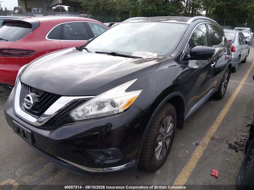 Vin: 5n1az2mh8gn122149, lot: 30110123, nissan murano s/sl/sv/platinum 20162