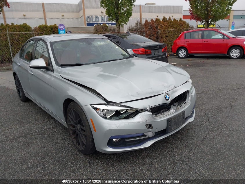 2016 BMW 320I, Front, IAAI, VIN WBA8E5G57GNU21338