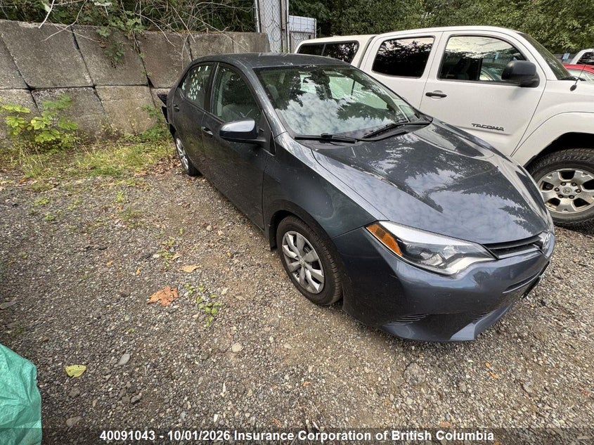 2016 Toyota Corolla L/Le/Le Pls/Prm/S/S Pls, Rear, IAAI, VIN 2T1BURHE2GC670568