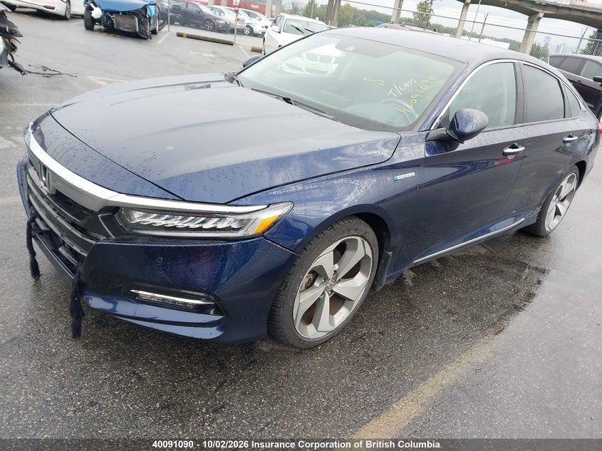 2020 Honda Accord Touring Hybrid, Левый бок, IAAI, VIN 1HGCV3F96LA800016 — фото 2