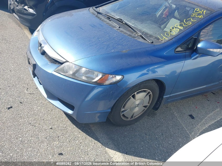 2009 Honda Civic Hybrid, Left Rear, IAAI, VIN JHMFA36239S800616 — photo 2