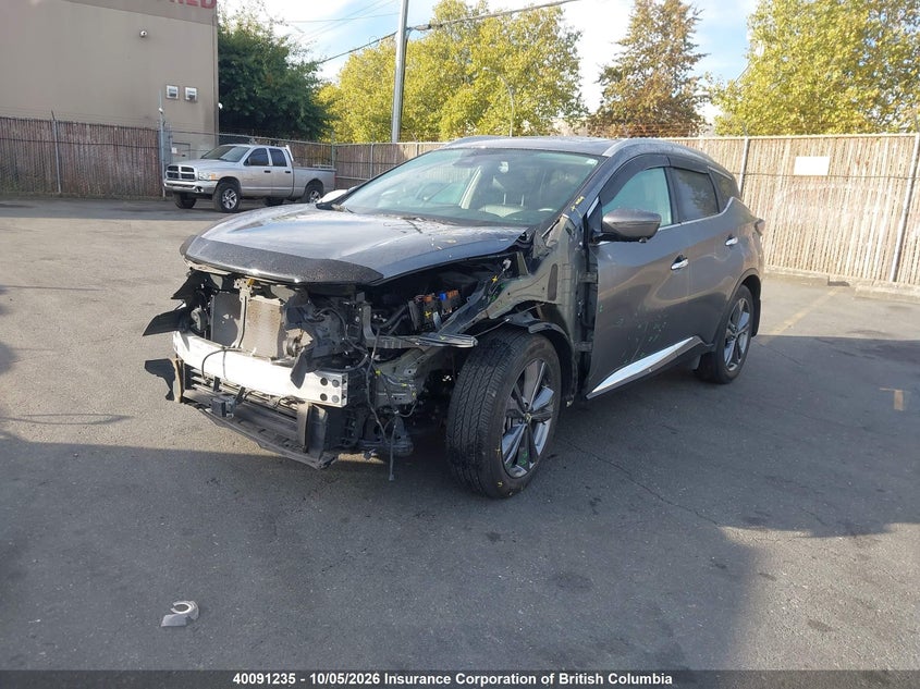 Vin: 5n1az2ds4pc100625, lot: 30110814, nissan murano platinum 20232