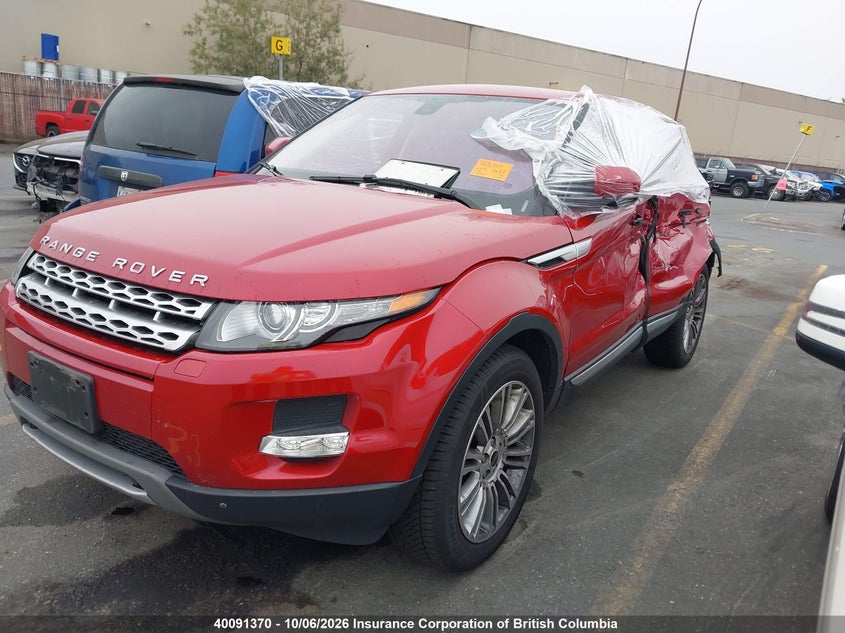Vin: salvv2bg5ch638546, lot: 30110997, land rover range rover evoque prestige premium 20122