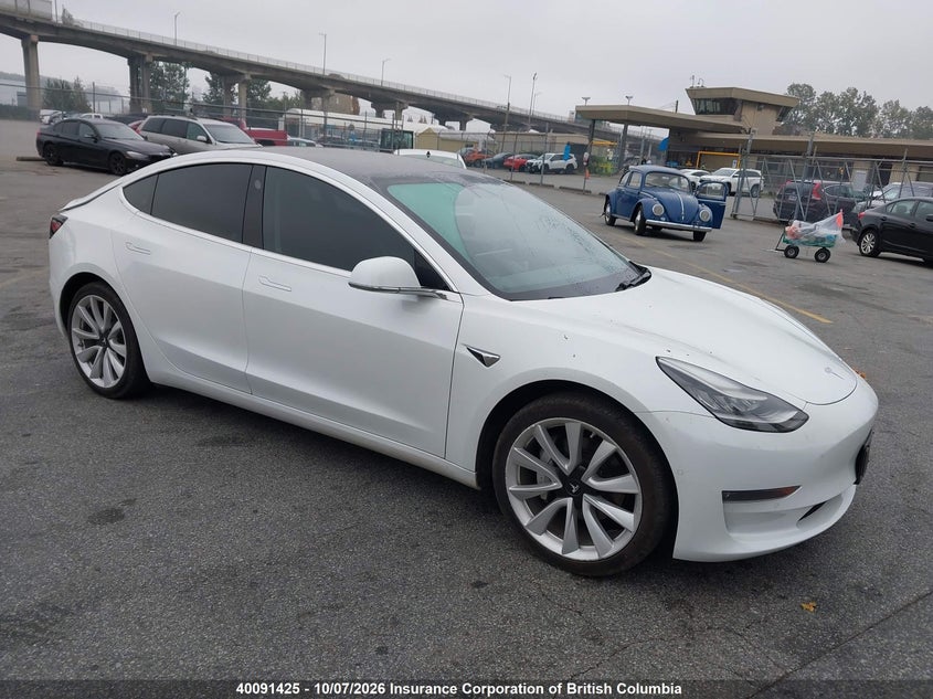 2020 Tesla Model 3, Rear, IAAI, VIN 5YJ3E1EA0LF789875