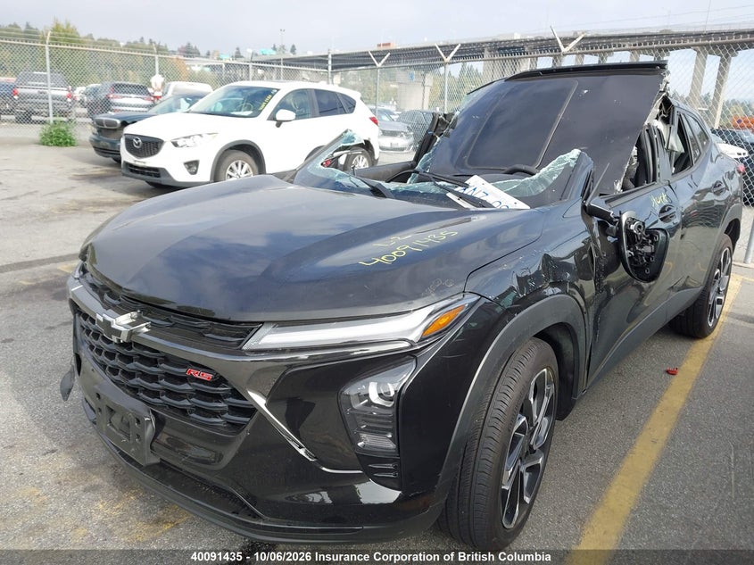 Vin: kl77lje20sc181203, lot: 30111076, chevrolet trax 20252