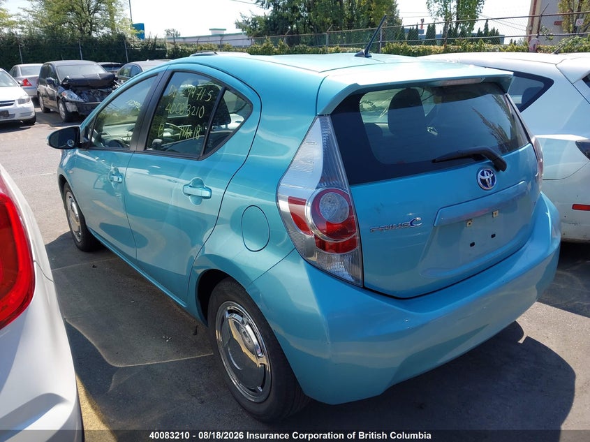 Vin: jtdkdtb3xc1012144, lot: 30111142, toyota prius c 20123
