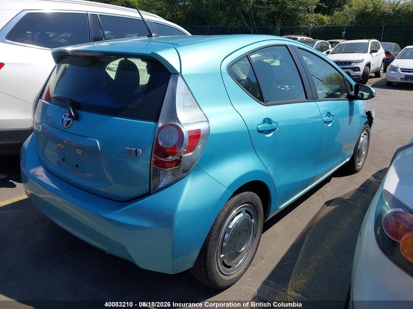 Vin: jtdkdtb3xc1012144, lot: 30111142, toyota prius c 20124