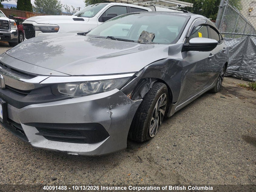 2016 Honda Civic, Левый бок, IAAI, VIN 2HGFC2F72GH015656 — фото 2
