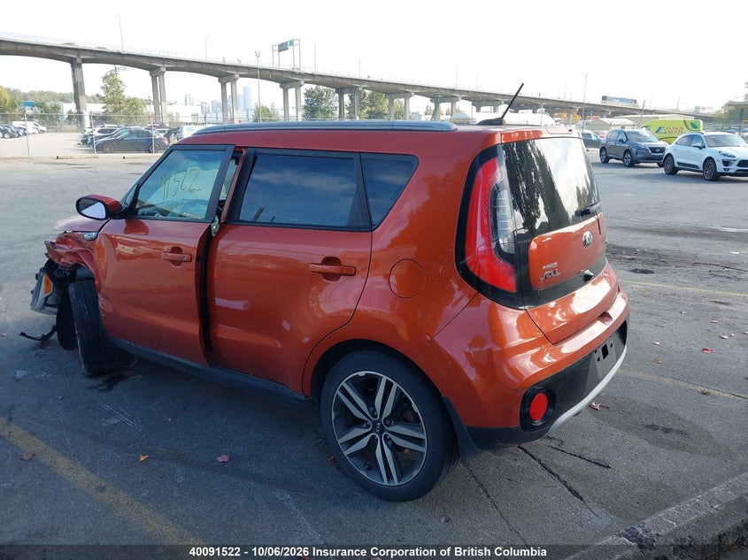 Vin: kndjp3a56k7661117, lot: 30111193, kia soul 20193