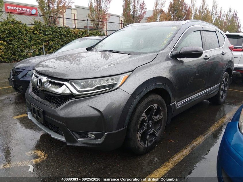 2017 Honda Cr-V Touring, Rear, IAAI, VIN 2HKRW2H91HH125155 — photo 2