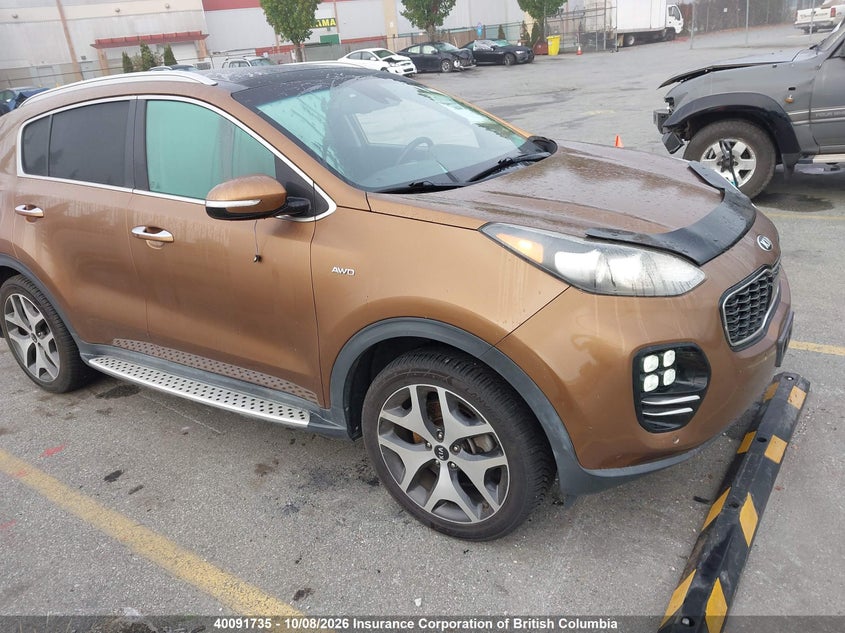 2017 Kia Sportage Sx Turbo, Left Side, IAAI, VIN KNDPRCA66H7088077