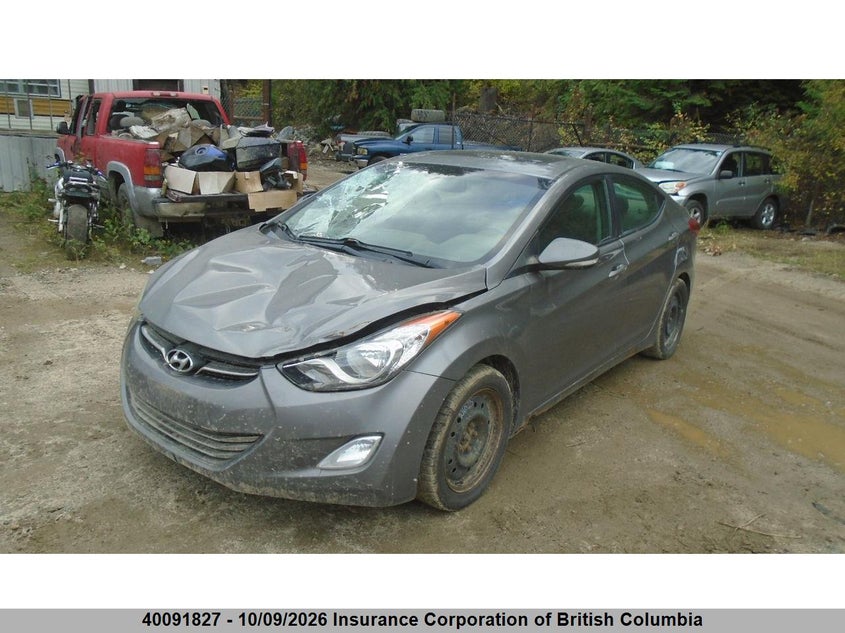 2011 Hyundai Elantra Gls/Limited, Левый перёд, IAAI, VIN 5NPDH4AE5BH013280 — фото 2