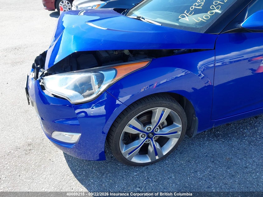 2012 Hyundai Veloster, Удар спереди, IAAI, VIN KMHTC6AD4CU026134 — фото 2