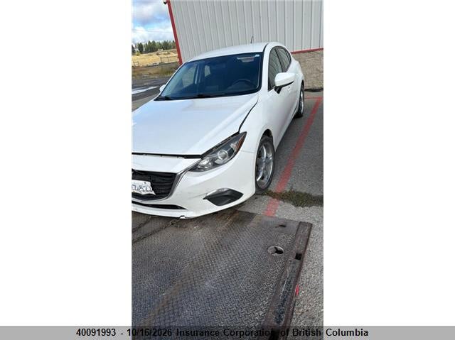 Vin: jm1bm1l73e1188770, lot: 30111817, mazda 3 touring 20142