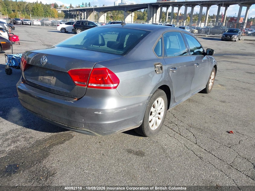 Vin: 1vwah7a39dc004192, lot: 30111982, volkswagen passat s 20134
