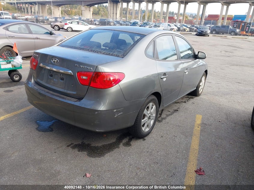 Vin: kmhdu4bd7au010656, lot: 30112014, hyundai elantra gl 20104
