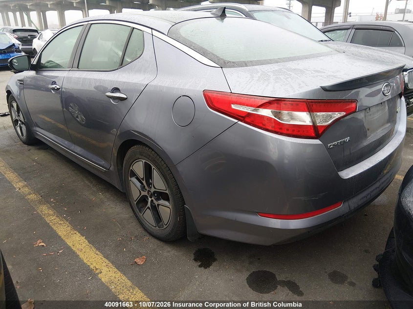 Vin: knagm4ad1c5011444, lot: 30112042, kia optima hybrid 20123