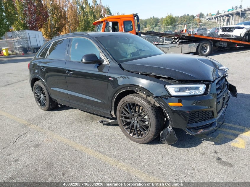 2018 Audi Q3, Удар спереди, IAAI, VIN WA1GCCFSXJR025513