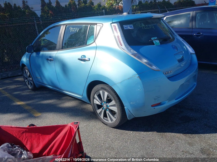 Vin: 1n4az0cp1fc315423, lot: 30112108, nissan leaf 20153