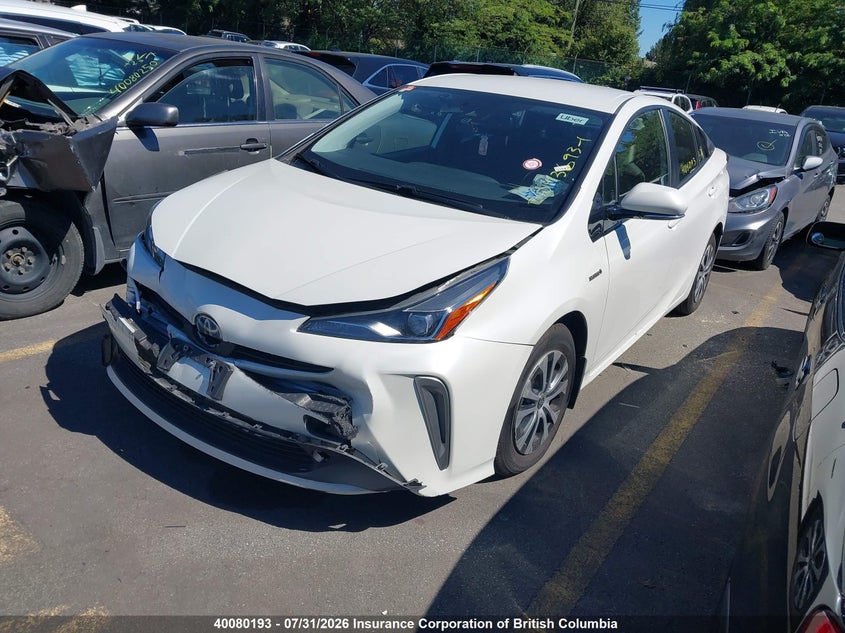 Vin: jtdl9rfu3l3019081, lot: 30112332, toyota prius le/xle 20202