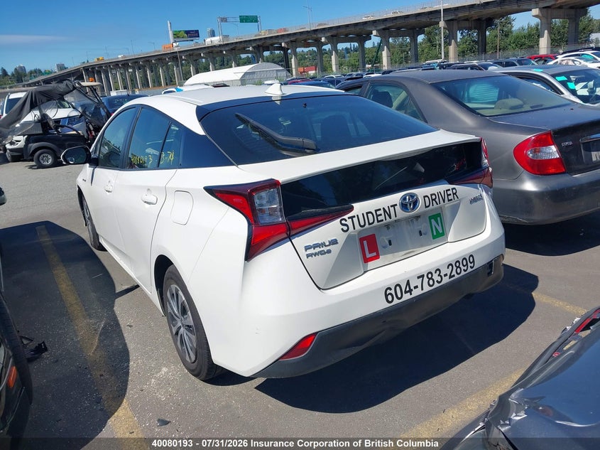 Vin: jtdl9rfu3l3019081, lot: 30112332, toyota prius le/xle 20203