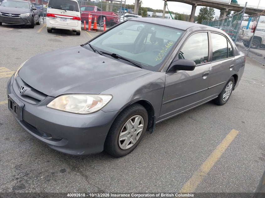 2004 Honda Civic, Left Front, IAAI, VIN 2HGES16324H919816 — photo 2