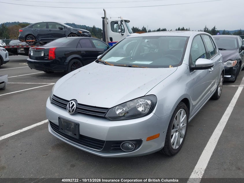 2012 Volkswagen Golf, Left Rear, IAAI, VIN WVWDA7AJ9CW028993 — photo 2