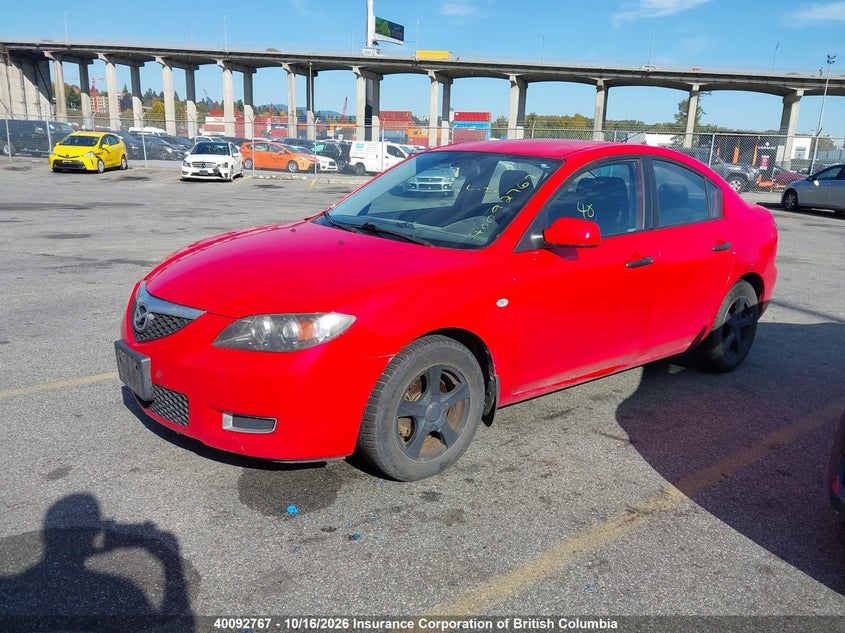2008 Mazda Mazda3 Gs/Gx, Right Front, IAAI, VIN JM1BK32F281832872 — photo 2