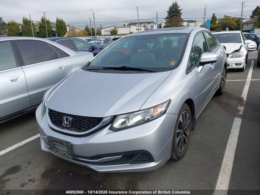2018 Honda Civic Ex, Rear, IAAI, VIN 2HGFC2F74JH503045 — photo 2