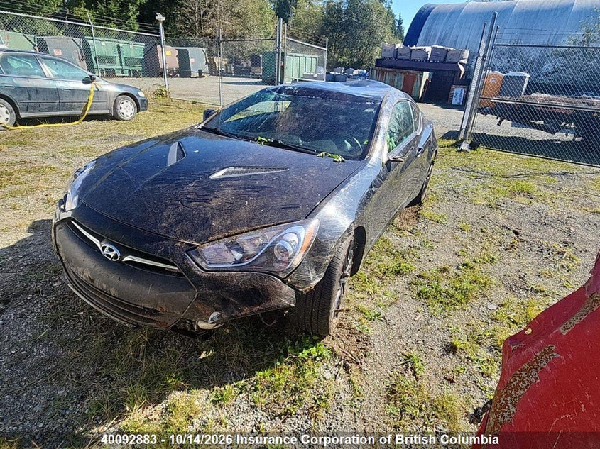 2014 Hyundai Genesis Coupe 2.0T, All Over, IAAI, VIN KMHHT6KD8EU120170 — photo 2