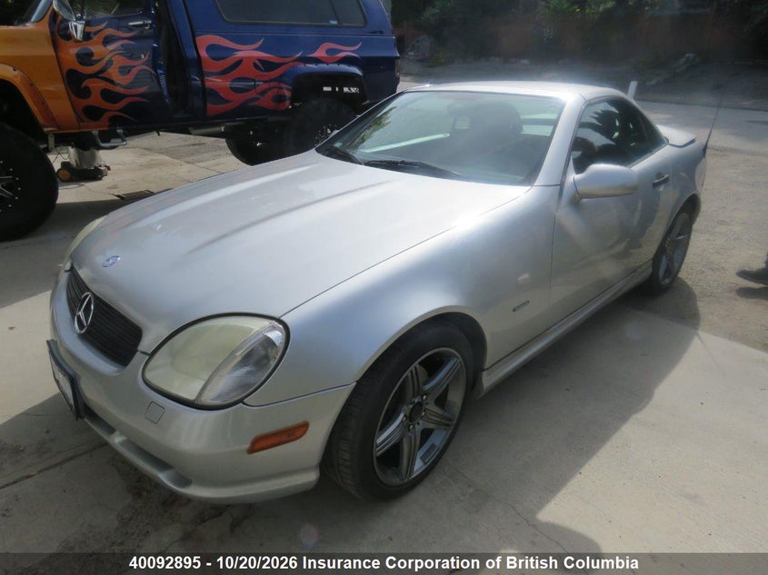 1999 Mercedes-Benz Slk 230 Kompressor, Удар сзади, IAAI, VIN WDBKK47F3XF109448 — фото 2