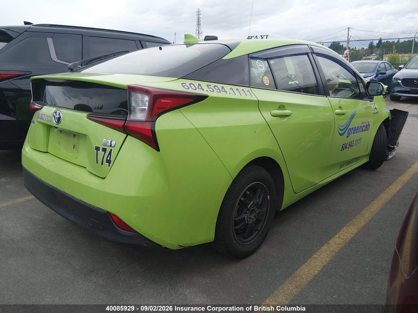 Vin: jtdkarfu9k3075740, lot: 30113184, toyota prius 20194