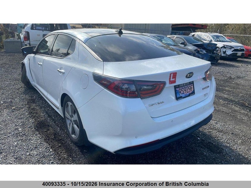 Vin: knagn4ad8g5096222, lot: 30113437, kia optima hybrid 20163