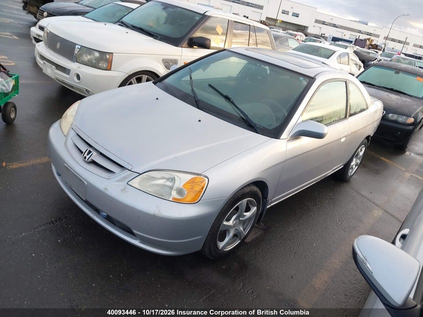 2003 Honda Civic, Rear, IAAI, VIN 1HGEM21973L810698 — photo 2