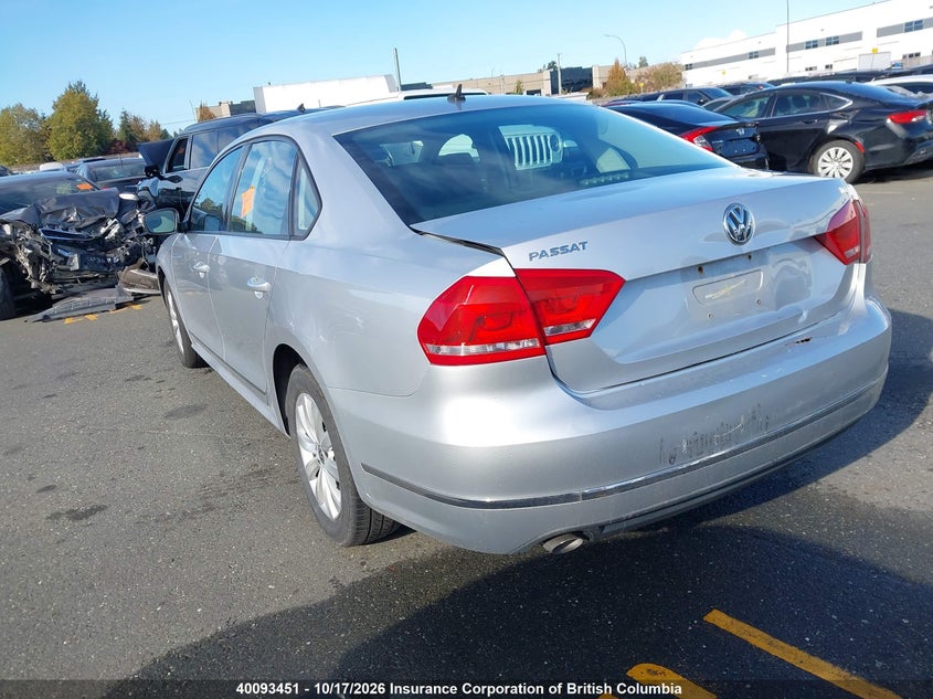 Vin: 1vwan7a36dc076802, lot: 30113580, volkswagen passat s 20133