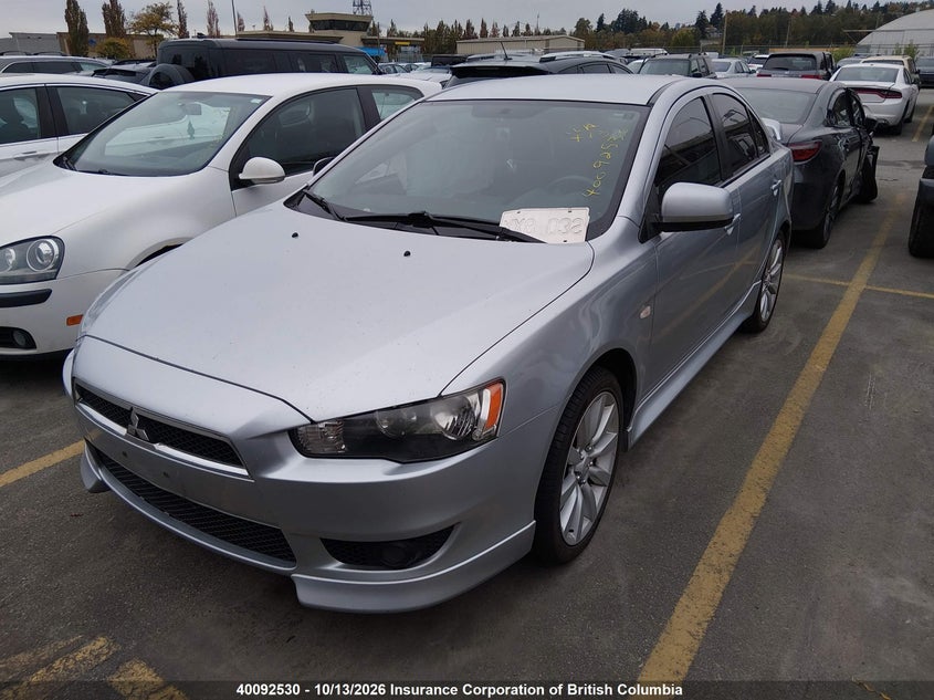 2010 Mitsubishi Lancer Gts, Правый бок, IAAI, VIN JA32U8FW6AU608783 — фото 2