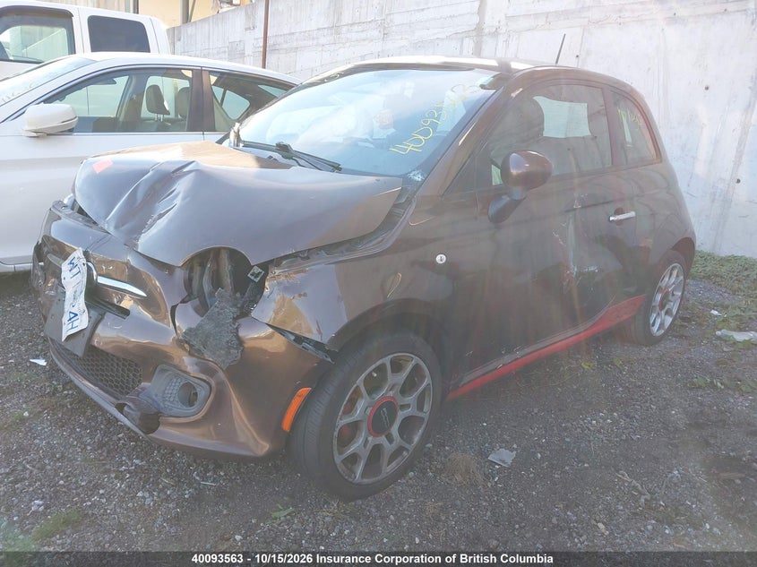 2012 FIAT 500 VIN 3C3CFFBR9CT271869 — фото 2
