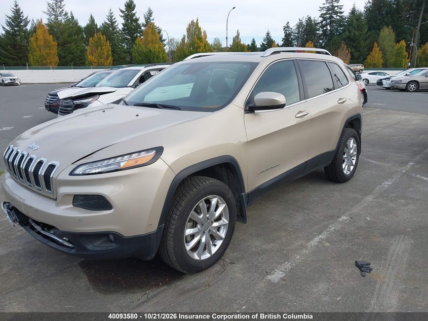 2014 Jeep Cherokee Limited, Front, IAAI, VIN 1C4PJMDS1EW234599 — photo 2