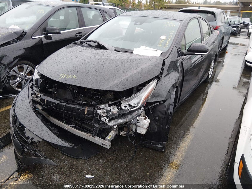 2020 Toyota Prius Prime Le/Xle/Limited, Удар спереди, IAAI, VIN JTDKARFP5L3155130 — фото 2
