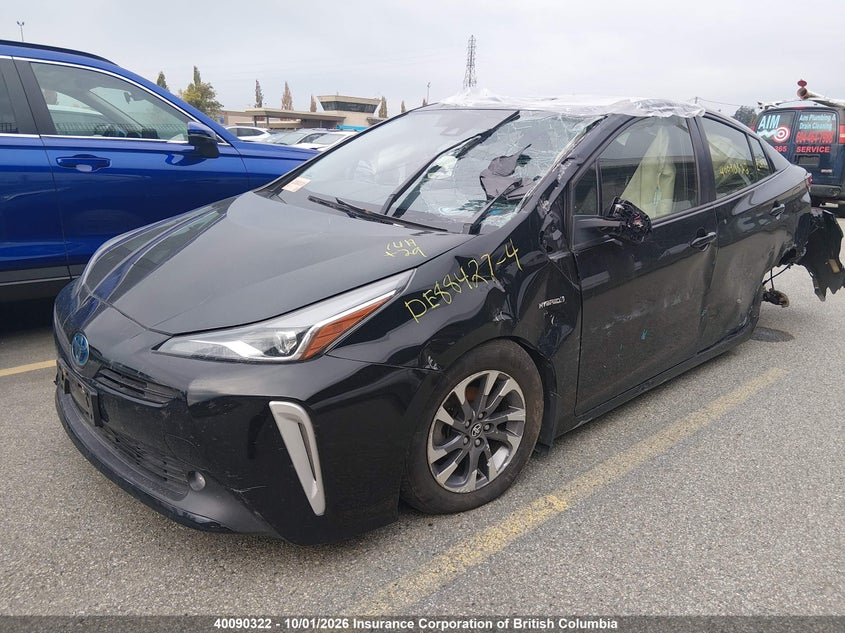 Vin: jtdkamfuxn3175210, lot: 30114002, toyota prius night shade/l/le/xle/limited 20222