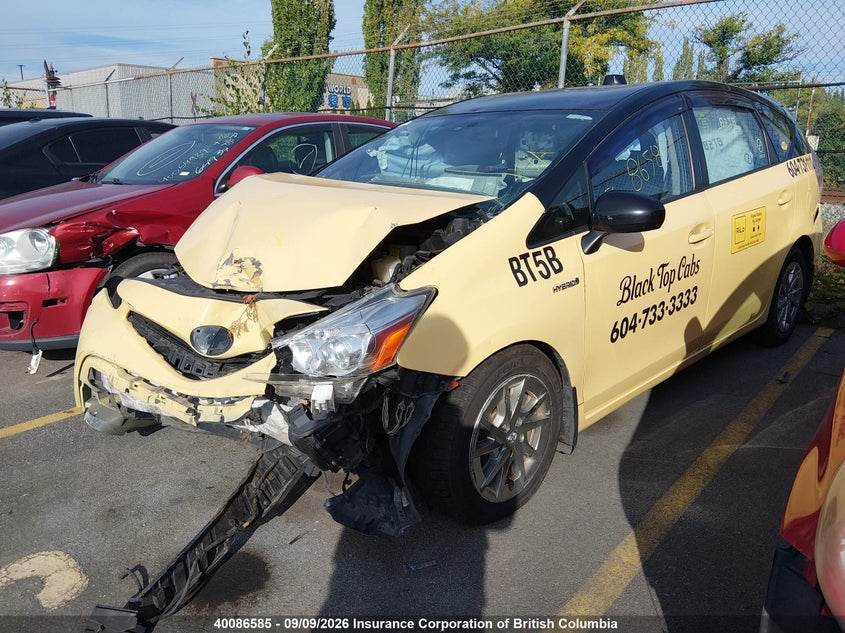 Vin: jtdzn3eu6hj072641, lot: 30114083, toyota prius v 20172