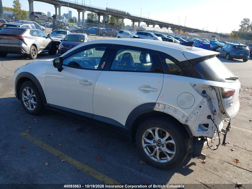 Vin: jm1dkfc76k0431551, lot: 30114151, mazda cx-3 20193