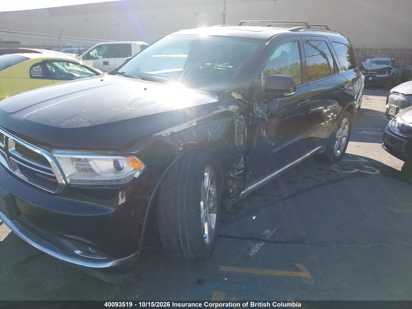 Vin: 1c4rdjdg8fc837112, lot: 30114542, dodge durango limited 20152